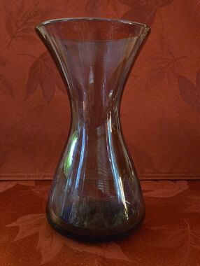 Blenko Hand-blown Amethyst Hourglass Vase